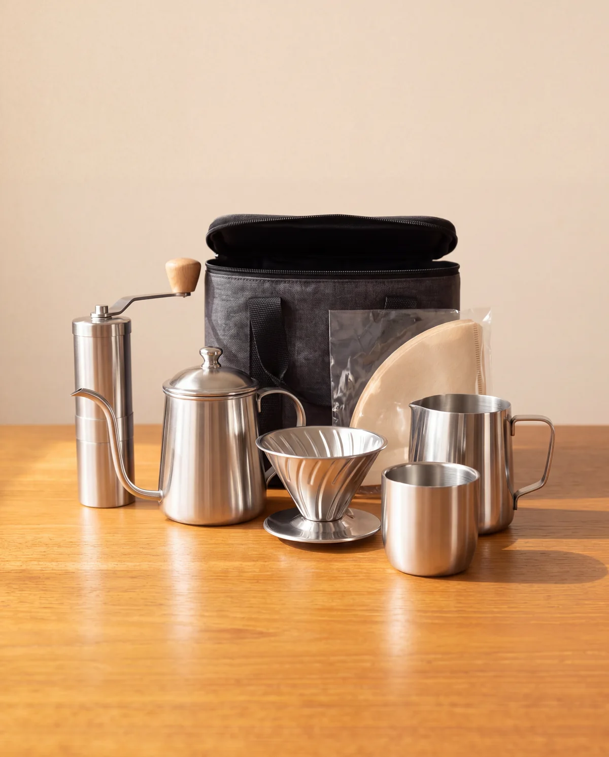 Outdoor Grind and Brew Set, 8-part set